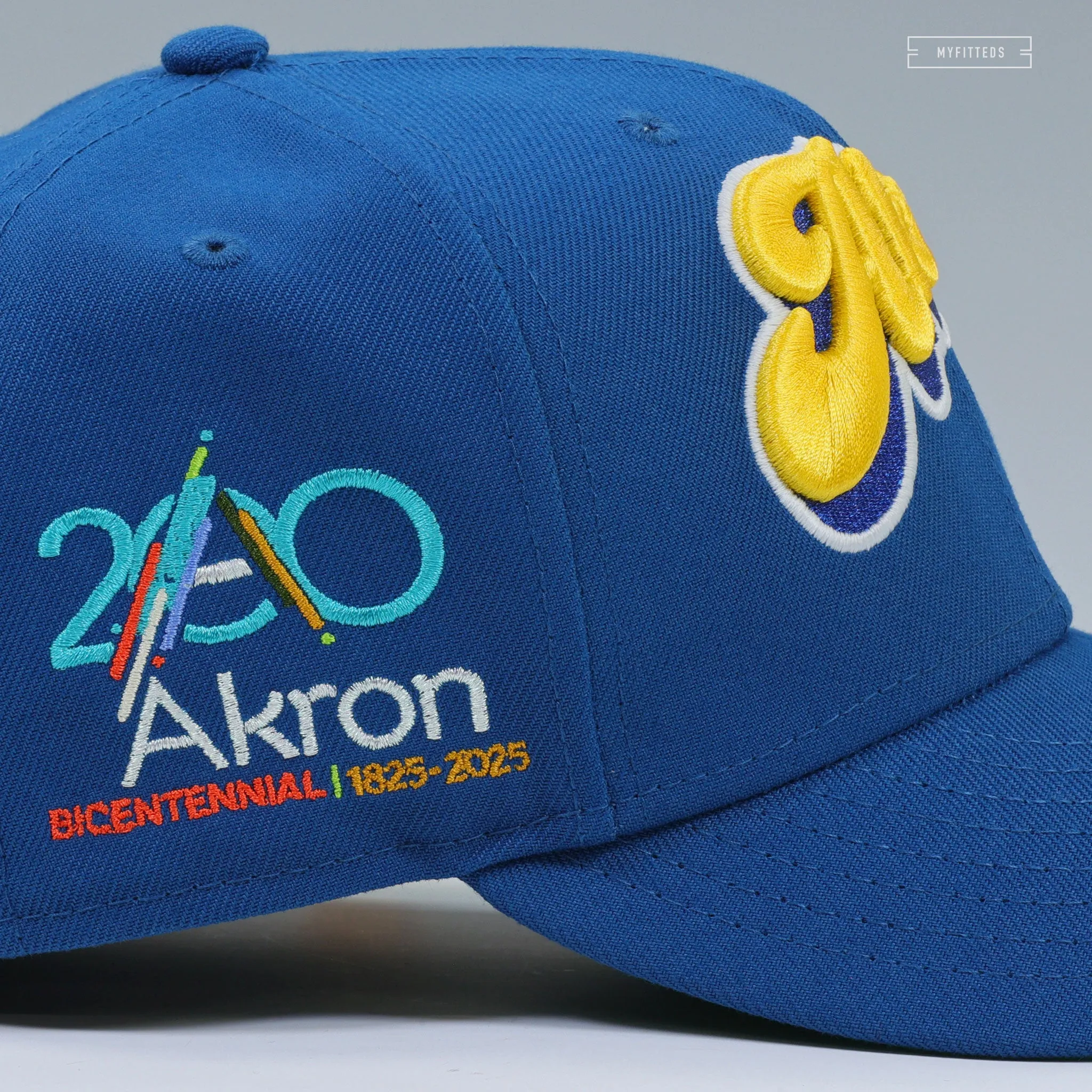 AKRON RUBBERDUCKS AKRON, OH BICENTENNIAL 200 YEARS NEW ERA FITTED CAP