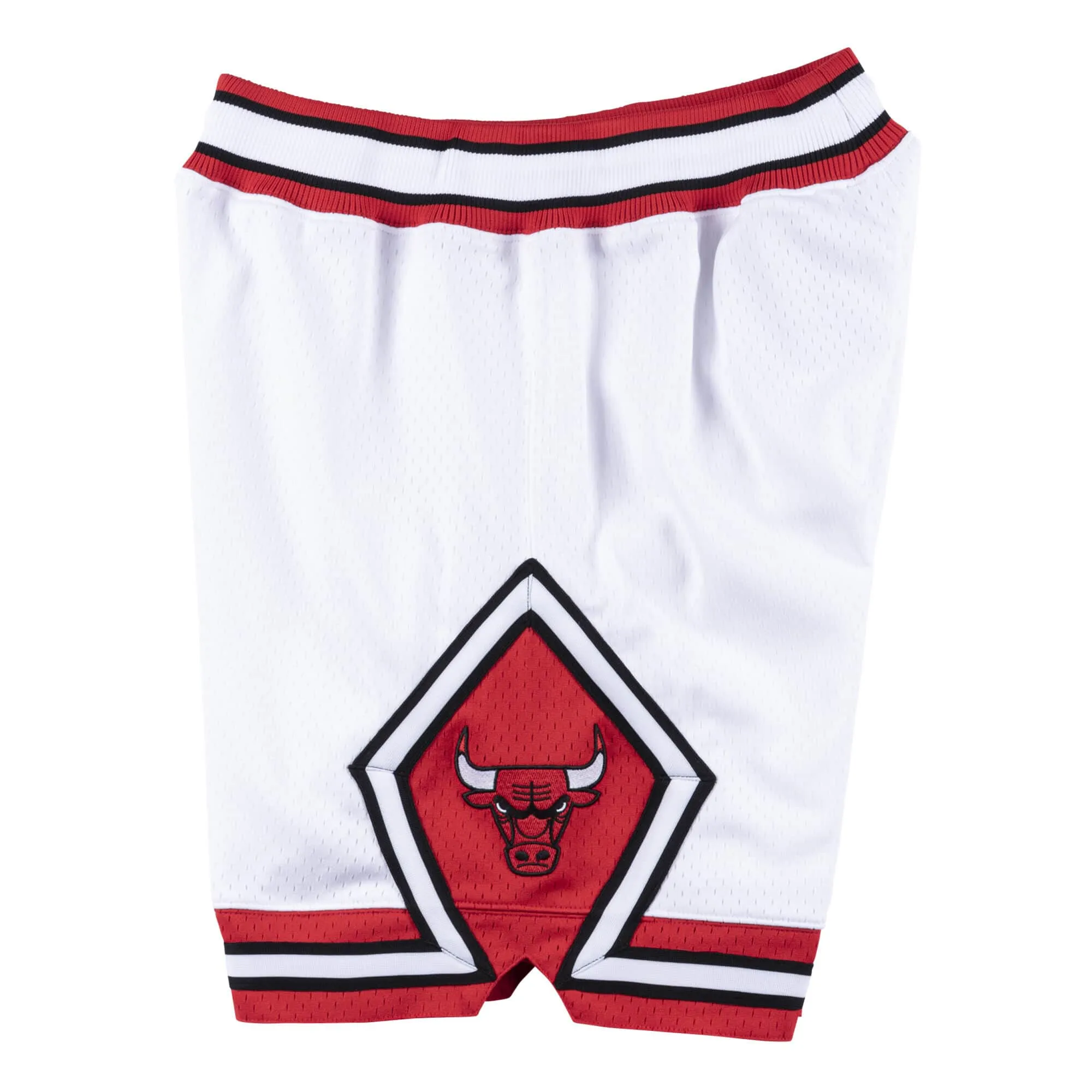 Authentic Mitchell & Ness White Chicago Bulls Road 1996-97 Shorts