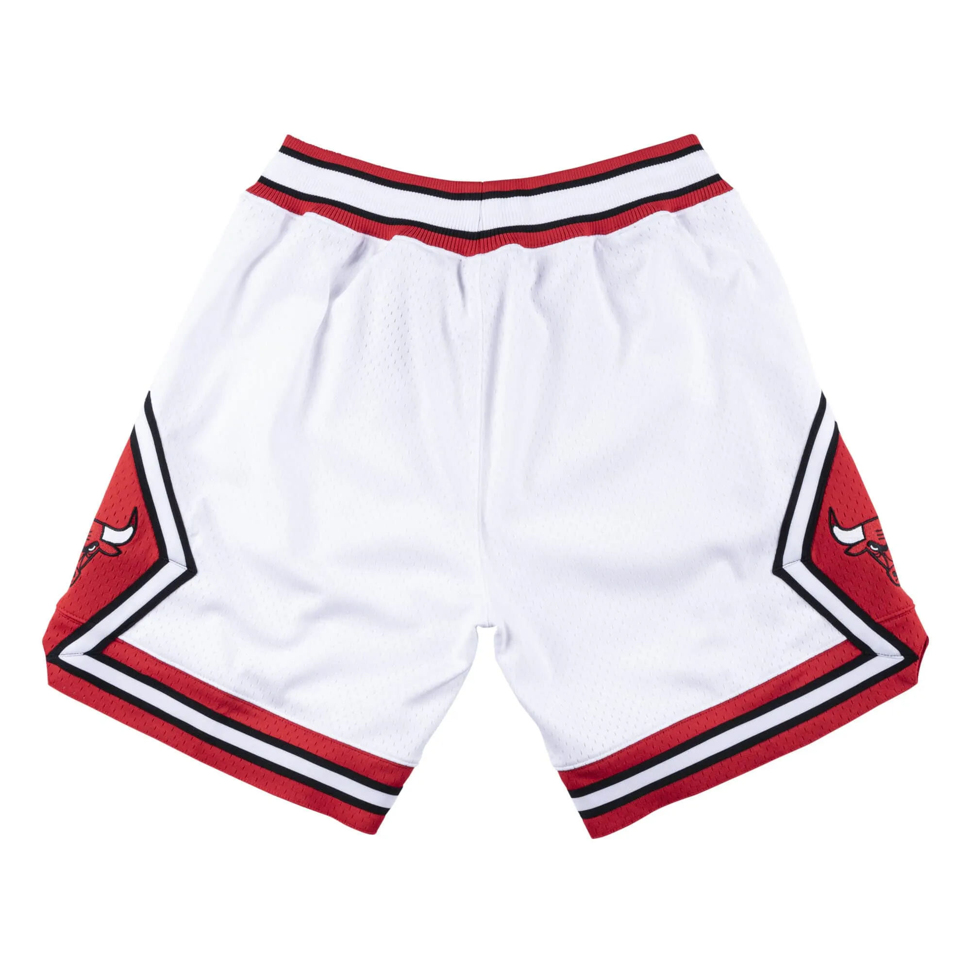 Authentic Mitchell & Ness White Chicago Bulls Road 1996-97 Shorts
