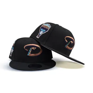 Black Arizona Diamondbacks Gray Bottom 1998 Inaugural Season Side Patch New Era 9Fifty Snapback