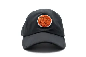 Black Athletic Hat   Terry Basketball