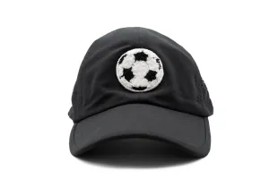 Black Athletic Hat   Terry Soccer