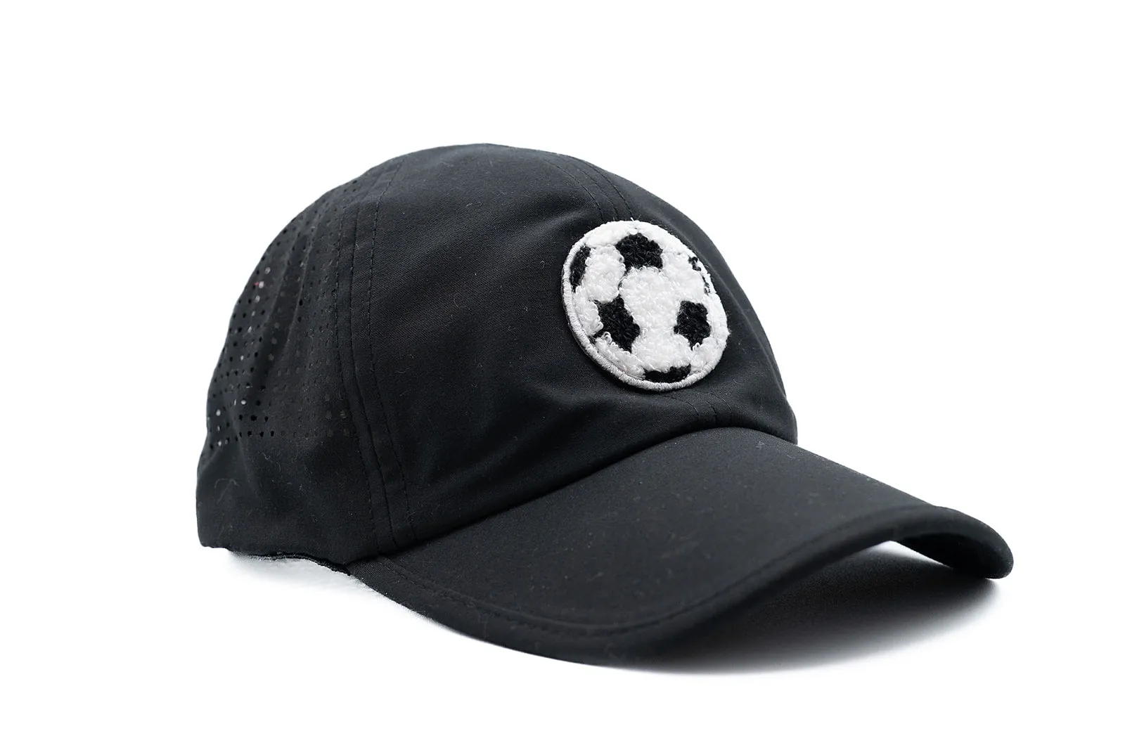 Black Athletic Hat   Terry Soccer