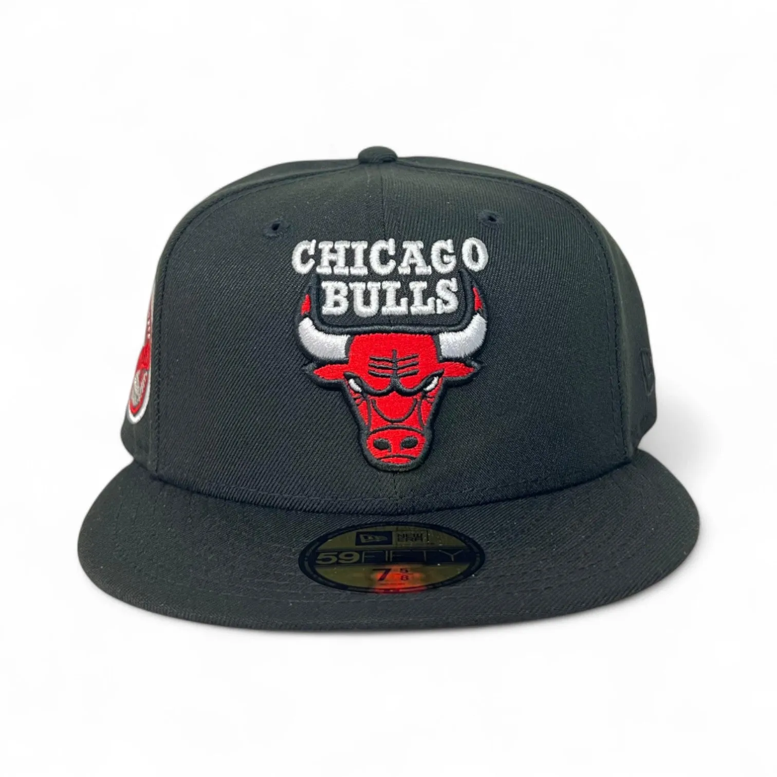 Black Chicago Bulls Gray Bottom 6X Champions Side Patch New Era 59Fifty Fitted