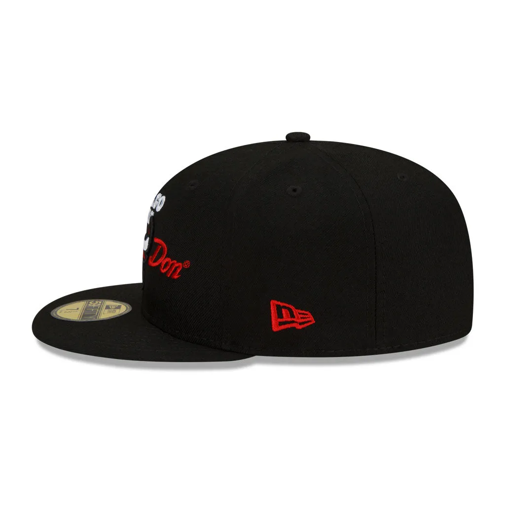 Black Chicago Bulls Gray Bottom New Era X Just Don New Era 59FIFTY Fitted
