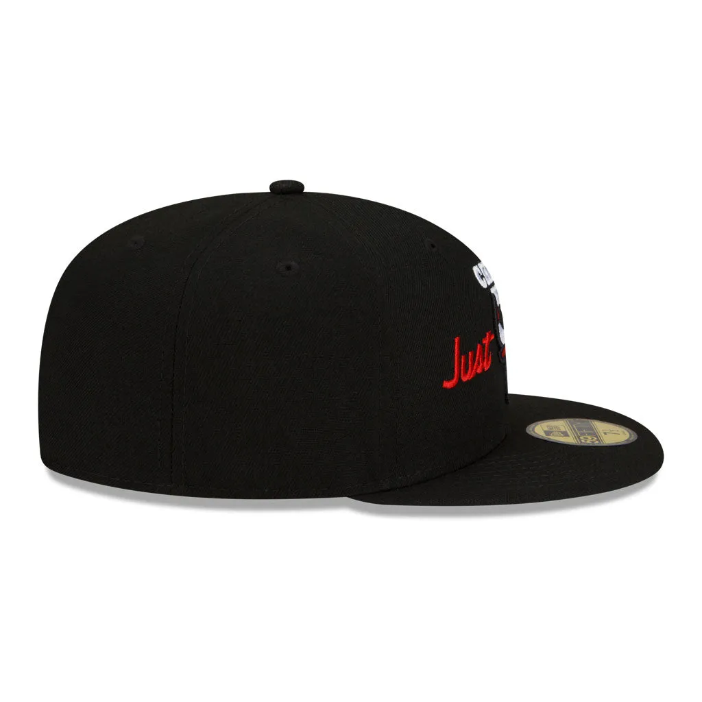 Black Chicago Bulls Gray Bottom New Era X Just Don New Era 59FIFTY Fitted