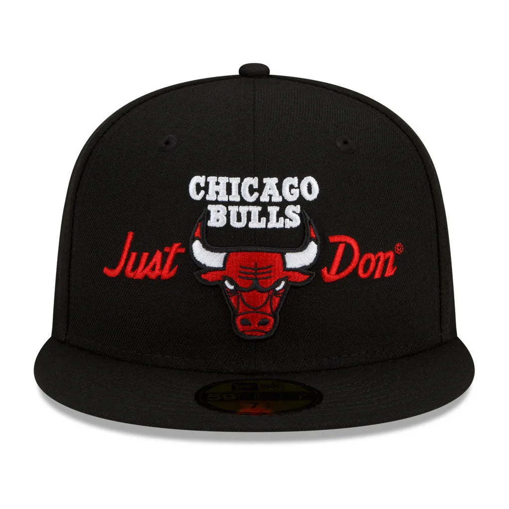 Black Chicago Bulls Gray Bottom New Era X Just Don New Era 59FIFTY Fitted