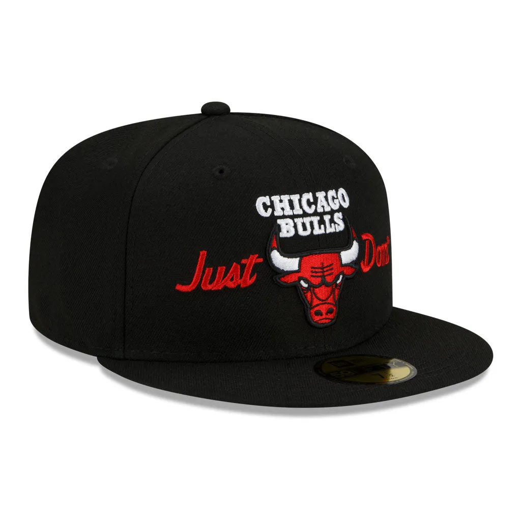 Black Chicago Bulls Gray Bottom New Era X Just Don New Era 59FIFTY Fitted