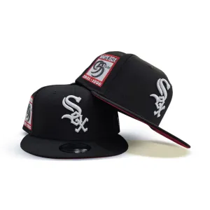 Black Chicago White Sox Red Bottom 95 Years Side Patch New Era 9Fifty Snapback