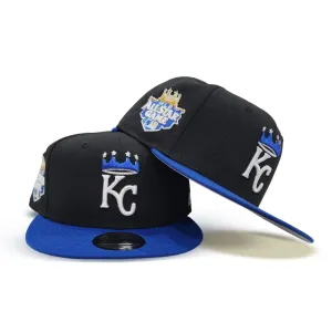 Black Kansas City Royals Royal Blue Visor Gray Bottom 2012 All Star Game Side Patch New Era 9fifty Snapback