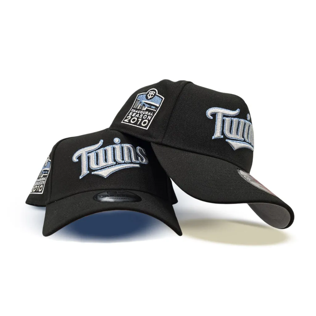 Black Minnesota Twins Curved Brim Gray Bottom 2010 All Star Game Side Patch New Era A-Frame 9Forty Snapback
