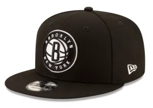 Black New Era Brooklyn Nets Gray Bottom 9Fifty Snapback