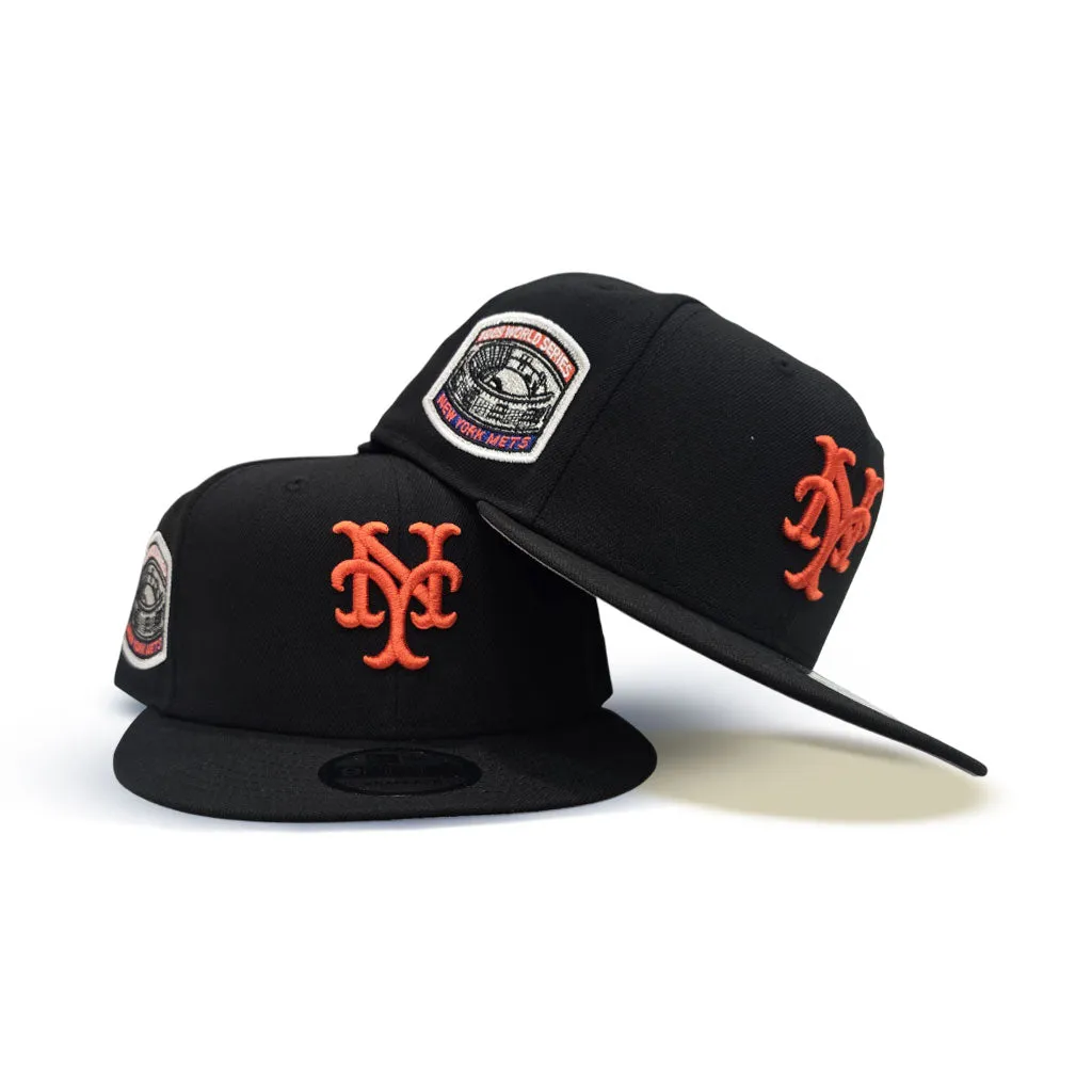 Black New York Mets Gray Bottom 1969 World Series Side Patch 9Fifty Snapback
