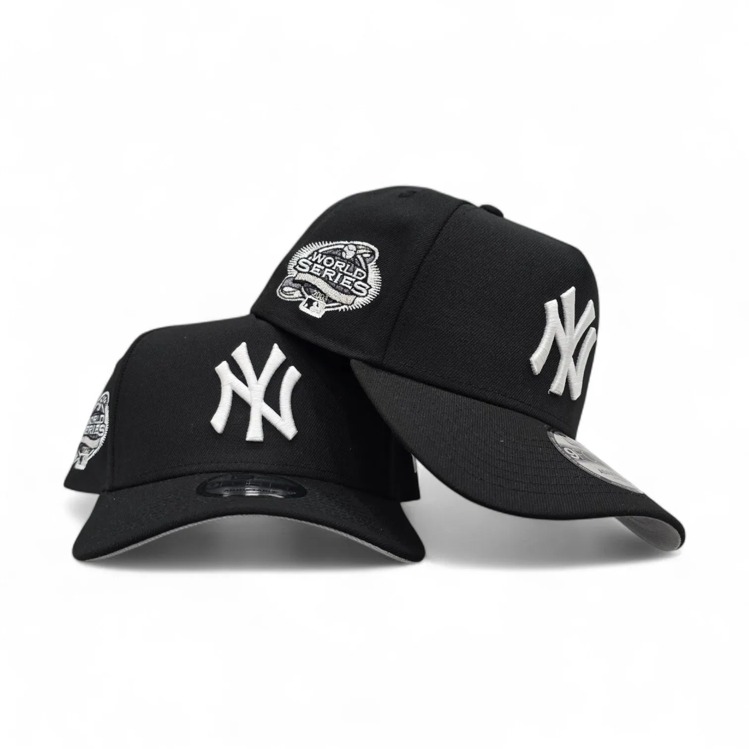 Black New York Yankees Curved Brim Gray Bottom 2003 World Series Side Patch New Era 9Forty Snapback