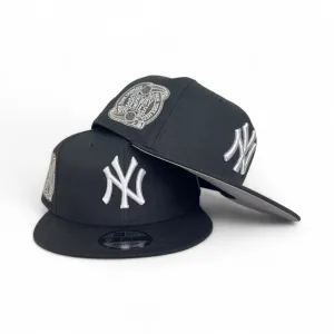 Black New York Yankees Gray Bottom 2000 World Series Champions Side Patch New Era 9Fifty Snapback
