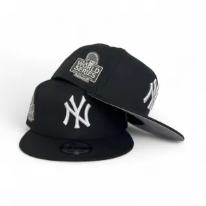 Black New York Yankees Gray Bottom 2024 World Series Side Patch New Era 9Fifty A-Frame Snapback