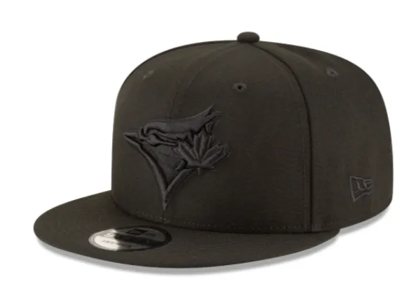 Black On Black New Era Toronto Blue Jays Gray Bottom 9Fifty Snapback