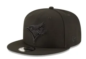Black On Black New Era Toronto Blue Jays Gray Bottom 9Fifty Snapback