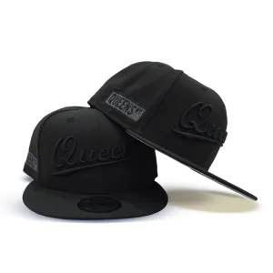 Black on Black Queens New Era Queens NY Patch Snapback 9FIFTY Hat