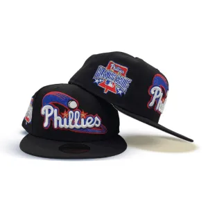 Black Philadelphia Phillies Gray Bottom 1996 All Star Game Side Patch New Era 59Fifty Fitted