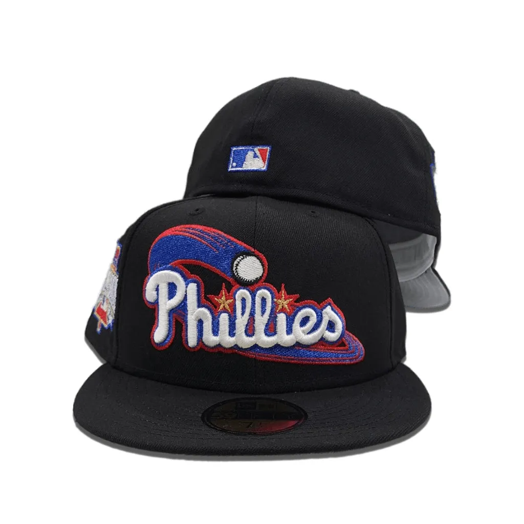 Black Philadelphia Phillies Gray Bottom 1996 All Star Game Side Patch New Era 59Fifty Fitted
