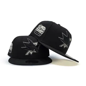 Black San Jose Sharks Teal Visor Gray Bottom 2019 All Star Game Side Patch New Era 9Fifty Snapback