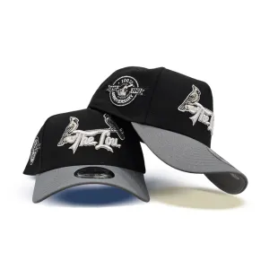 Black St. Louis Cardinals Dark Gray Curved Brim Gray Bottom 100th Anniversary Side Patch New Era A-Frame 9Forty Snapback