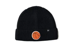 Black Terry Basketball Beanie
