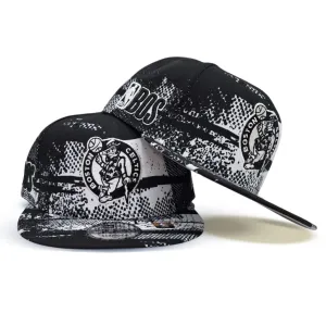 Black Tip Off Boston Celtics Gray Bottom NBA BOS Side Patch New Era 9Fifty Snapback