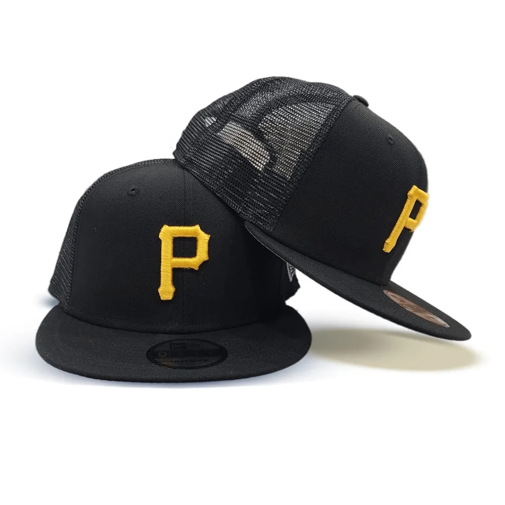 Black Trucker Pittsburgh Pirates Gray Bottom New Era 9Fifty Snapback