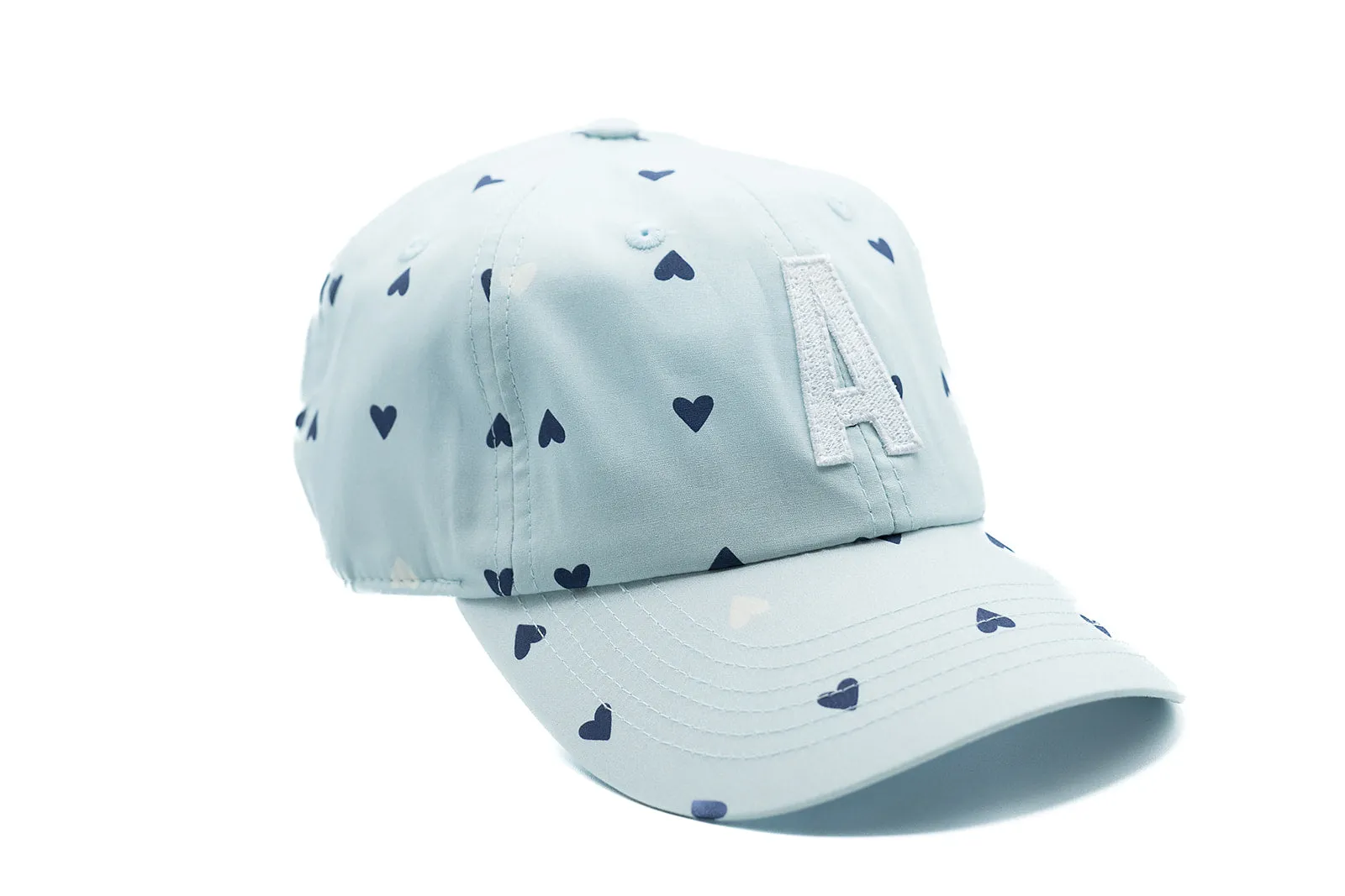 Blue Hearts Letter Baseball Hat