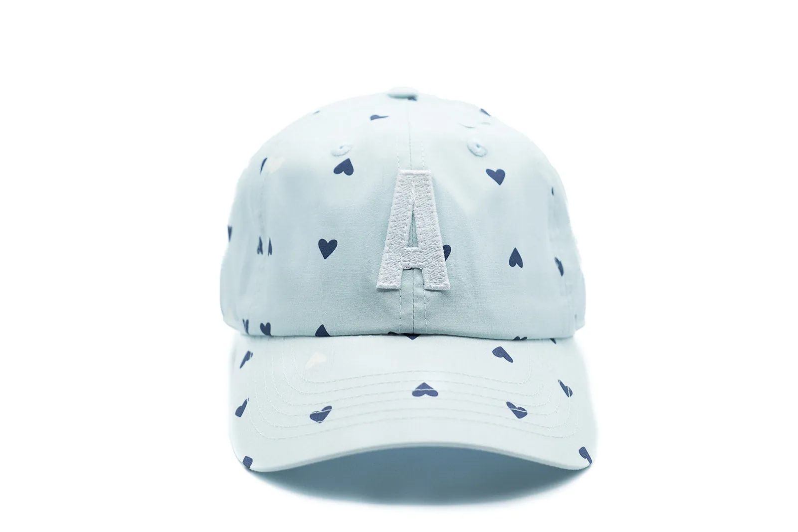 Blue Hearts Letter Baseball Hat