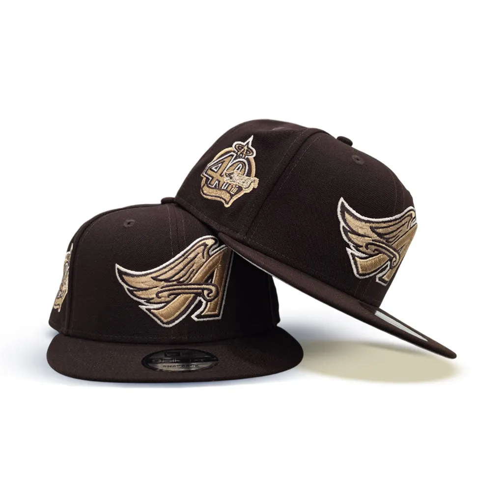 Brown Los Angeles Angels Gray Bottom 40th Anniversary 9Fifty New Era Snapback
