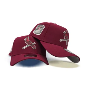 Burgundy St. Louis Cardinals Curved Brim Gray Bottom 1967 World Series Side Patch New Era A-Frame 9Forty Snapback