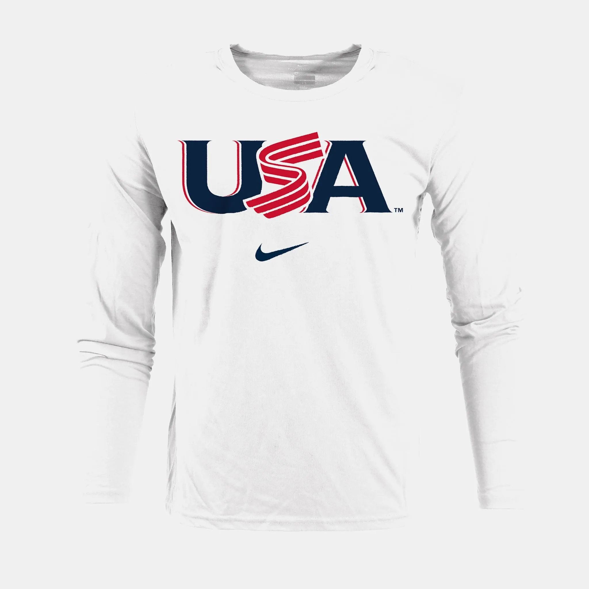 Classic Jersey Logo White Long Sleeve Legend Tee