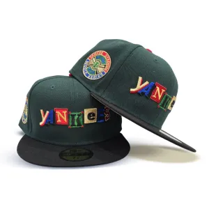 Dark Green New York Yankees Black Visor Gray Bottom 1936 World Series Side Patch New Era 59Fifty Fitted