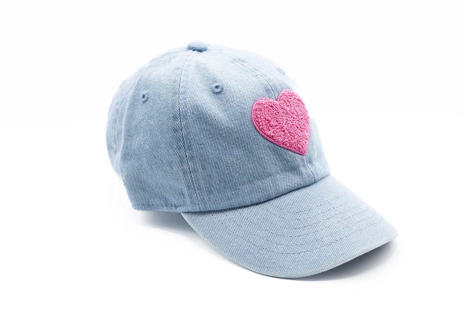 Denim Terry Heart Hat