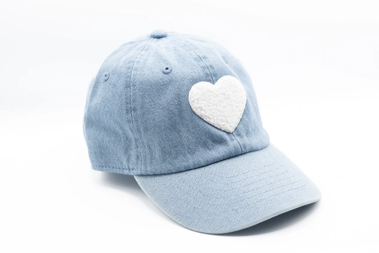 Denim Terry Heart Hat