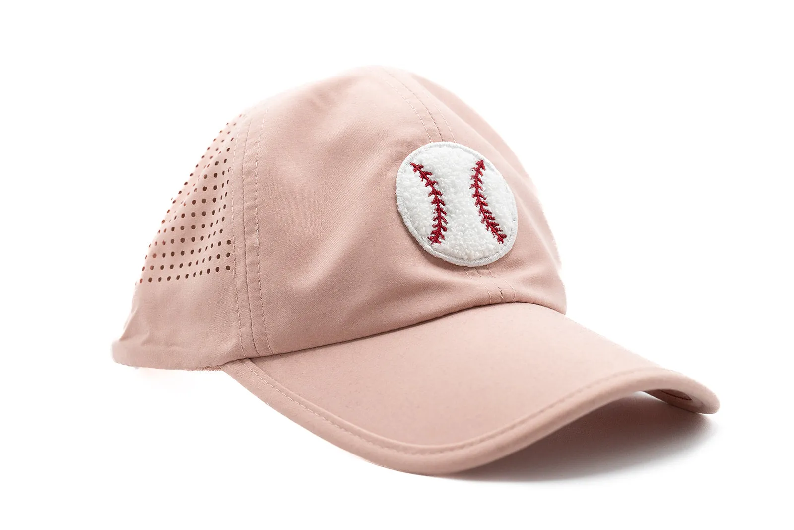 Dusty Rose Athletic Hat   Terry Baseball