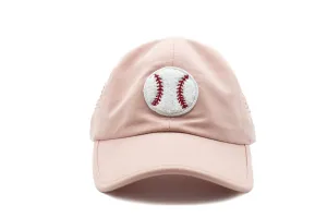 Dusty Rose Athletic Hat   Terry Baseball