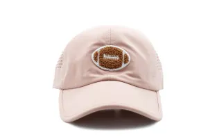 Dusty Rose Athletic Hat   Terry Football