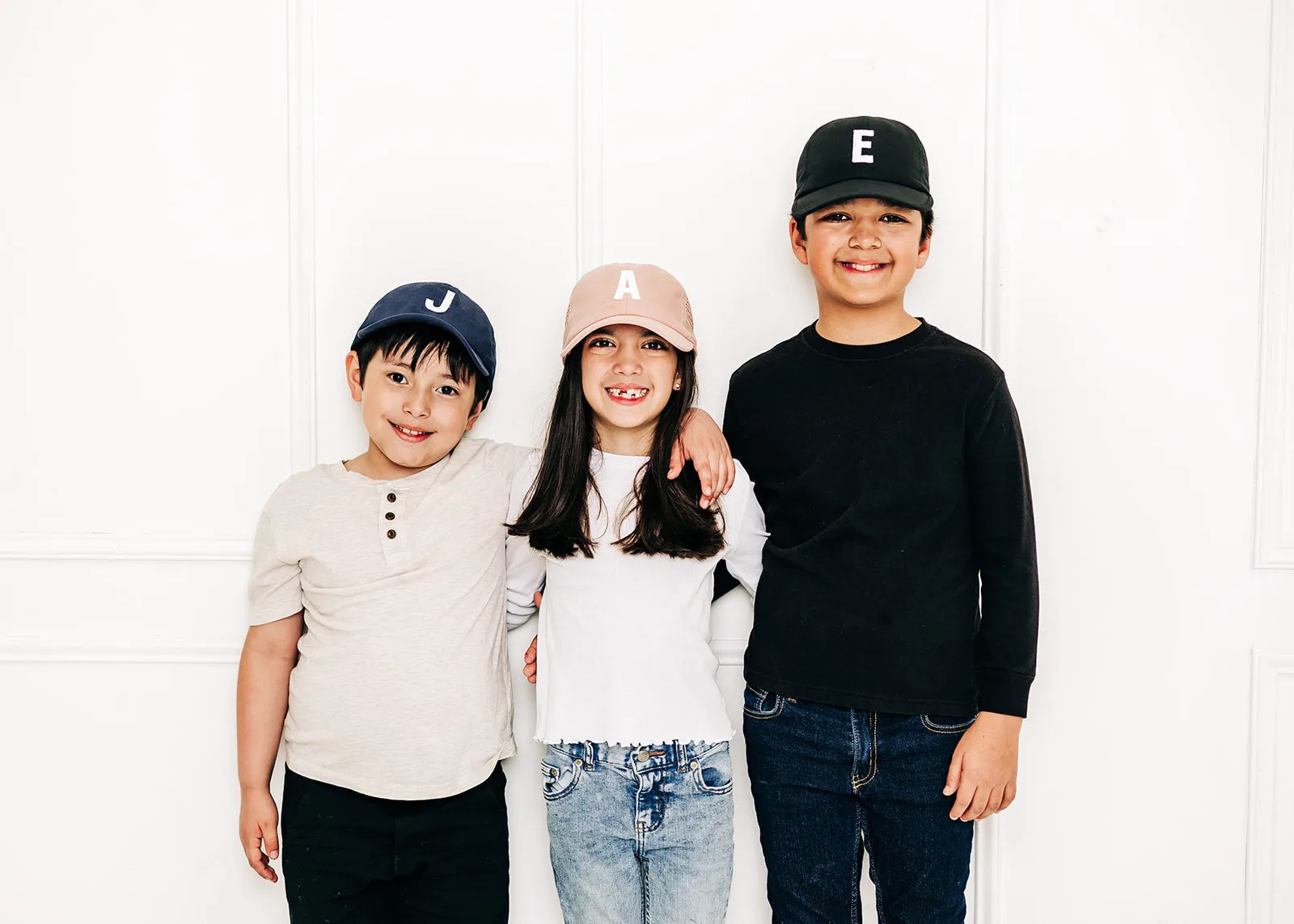 Dusty Rose Letter Athletic Hat