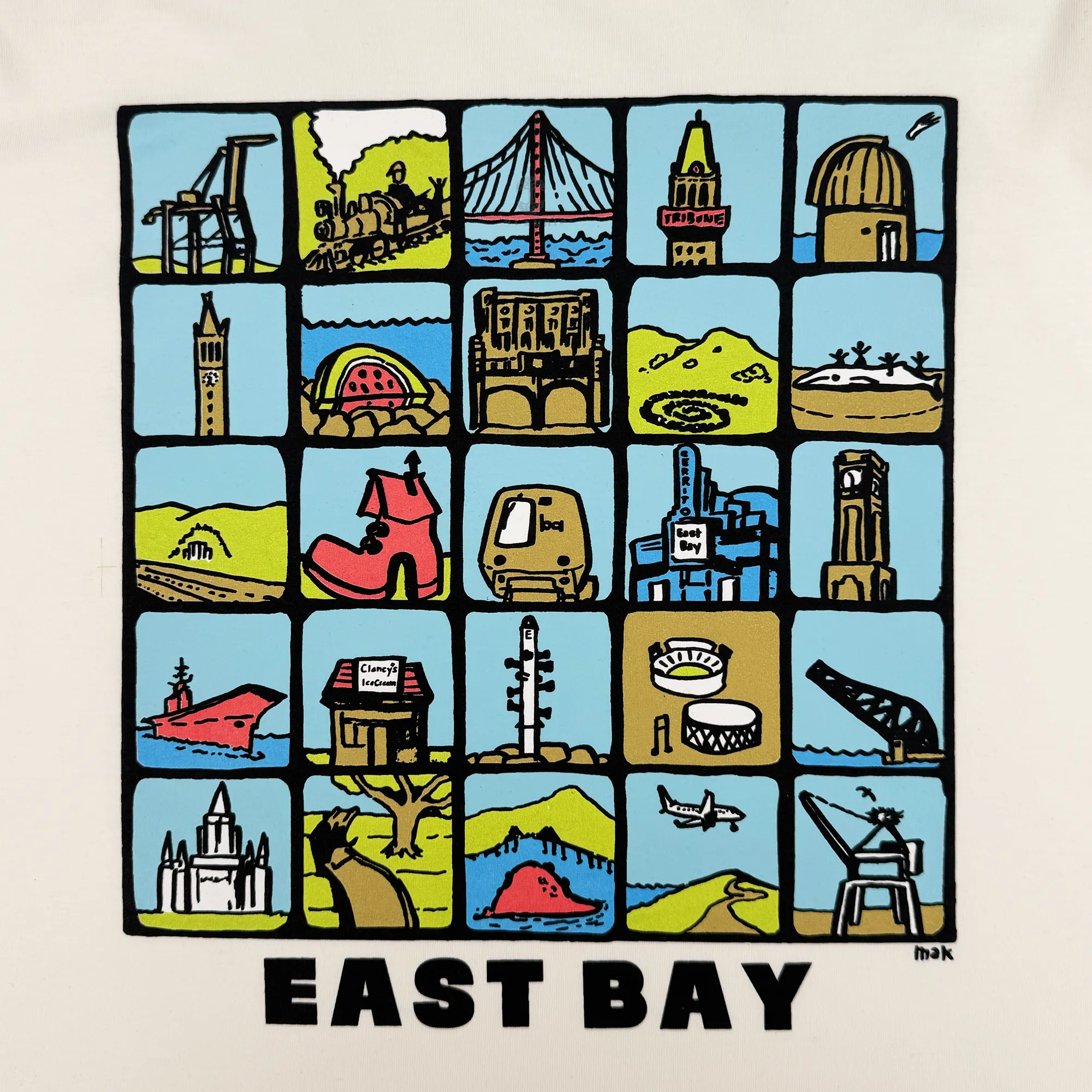 East Bay Landmarks Tee