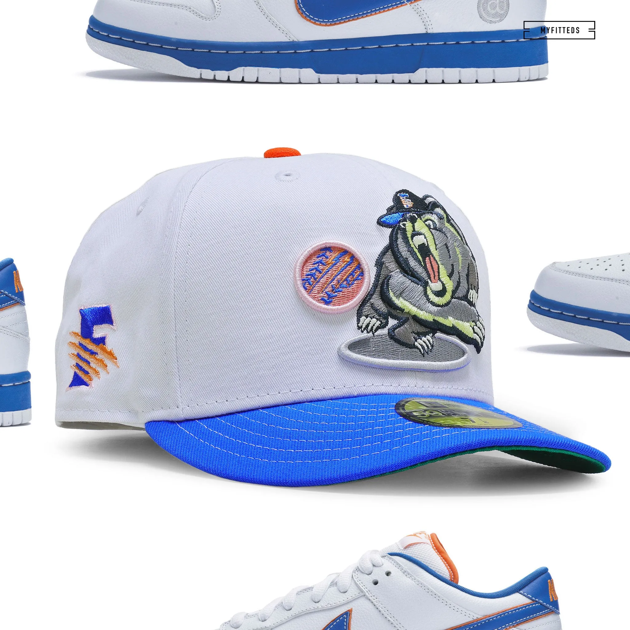 FRESNO GRIZZLIES "MEDICOM DUNK SB INSPIRED" NEW ERA FITTED CAP