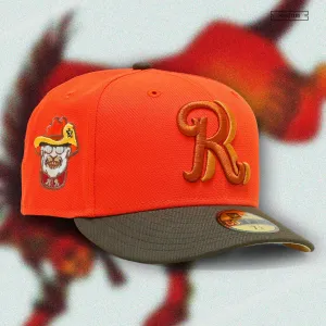 FRISCO ROUGH RIDERS "ORANGEADE / MAHOGANY" NEW ERA FITTED CAP