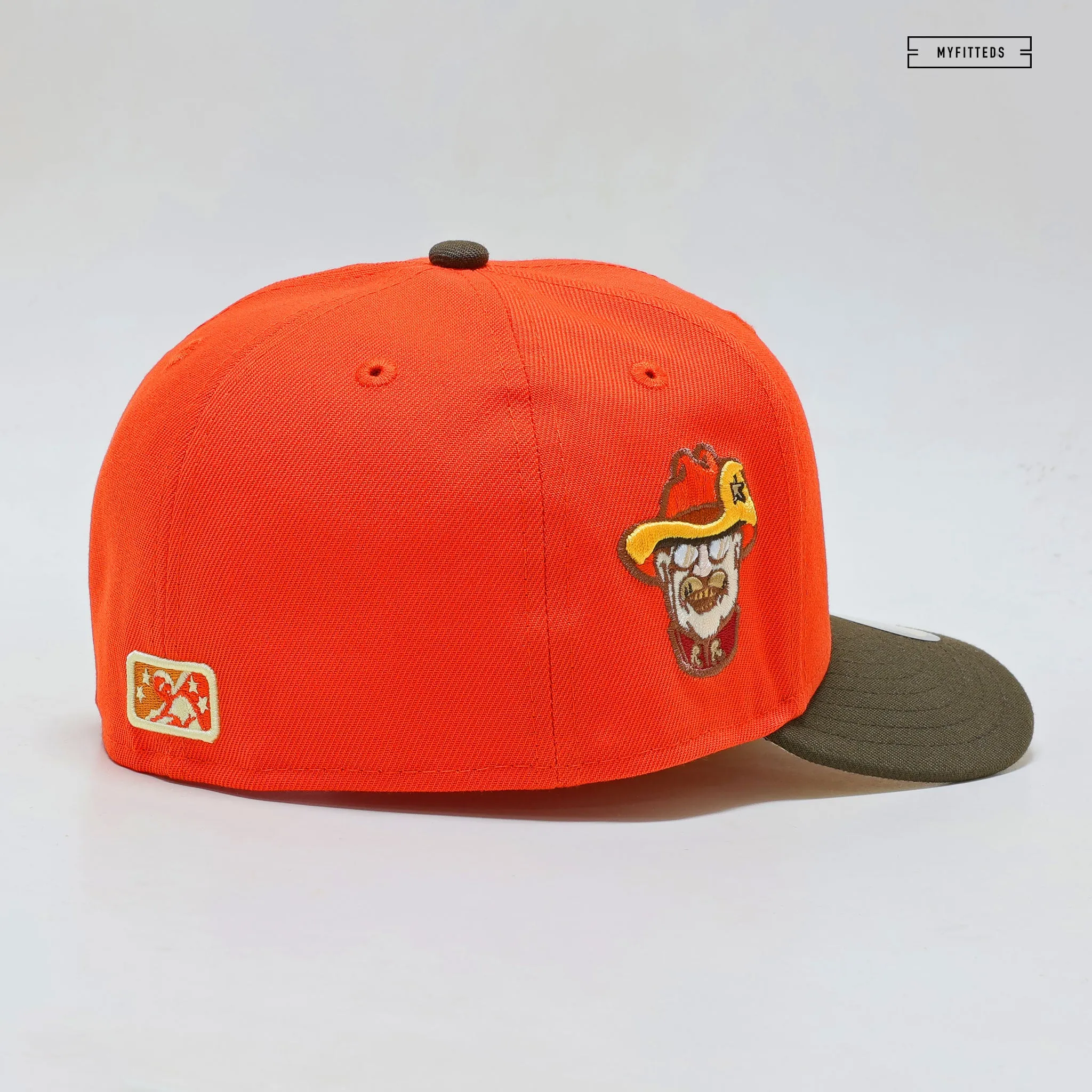 FRISCO ROUGH RIDERS "ORANGEADE / MAHOGANY" NEW ERA FITTED CAP