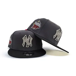Graphite New York Yankees Black Visor Gray Bottom 1999 World Series Side Patch New Era 9Fifty Snapback