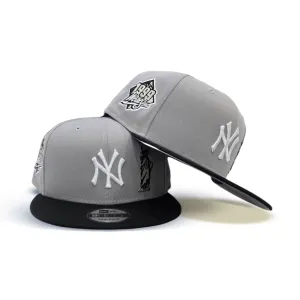 Gray New York Yankees Statue of Liberty Black Visor Gray Bottom 1999 World Series Side Patch New Era 9Fifty Snapback