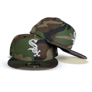 Green Army Camo New Era Chicago White Sox Gray Bottom 9Fifty Snapback