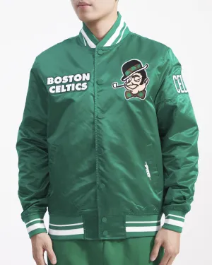 Green Boston Celtics Pro Standard Logo Mascot Satin Jacket